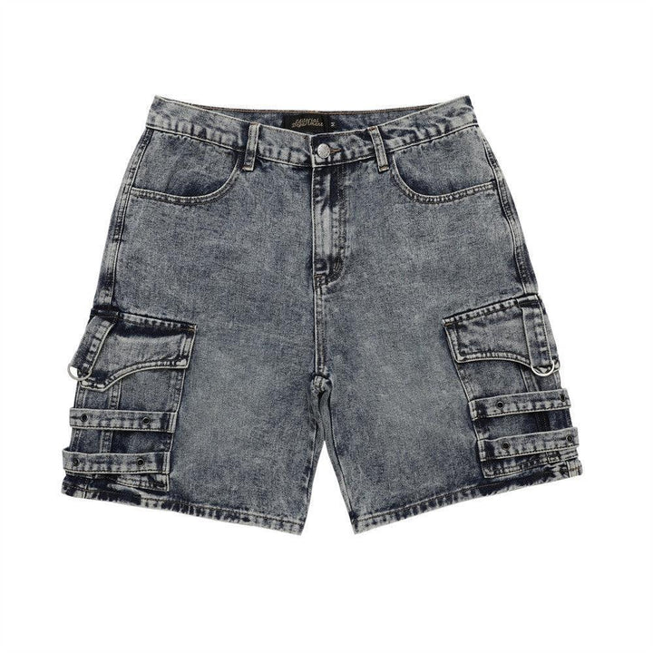 Heavy Duty Patchwork Denim Shorts For Men - Super Amazing Store