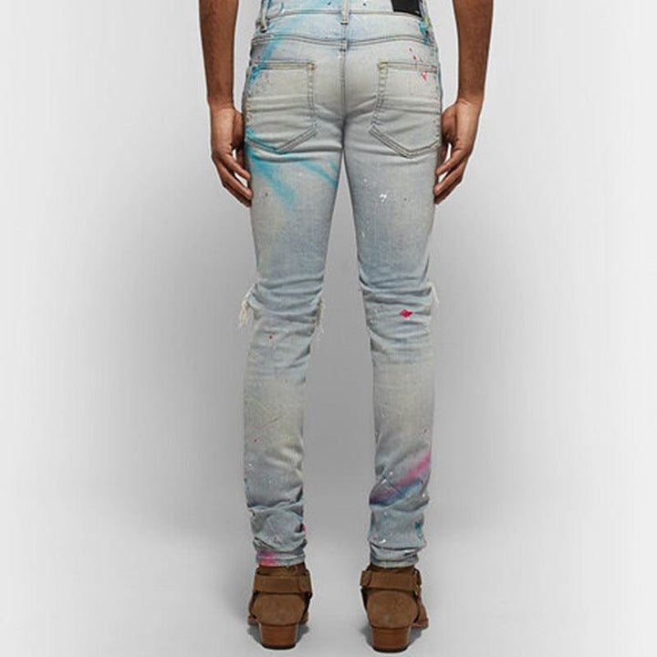 Splash ink gradient jeans - Super Amazing Store