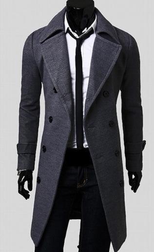 Men Long Trench Coat - Super Amazing Store