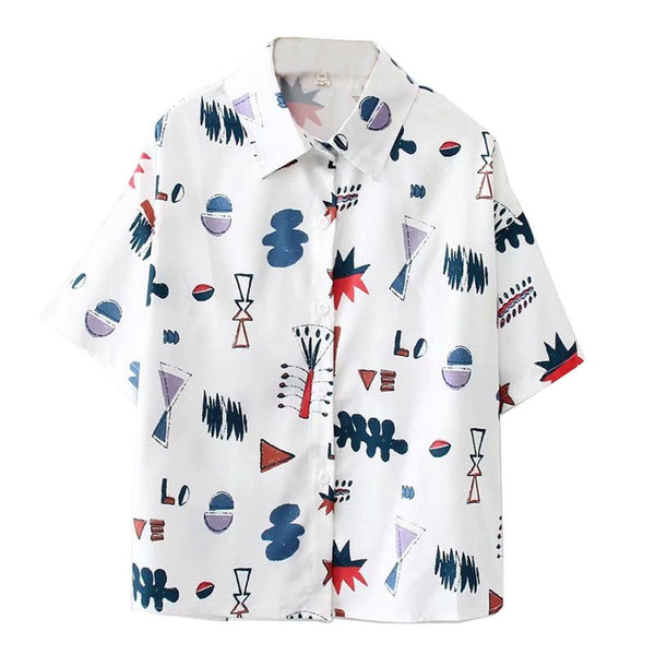 Printed short sleeve shirt - Super Amazing Store