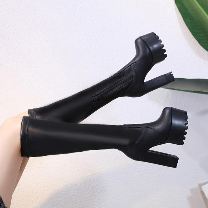 Knee-high elastic boots for women  - Super Amazing Store