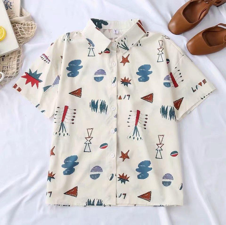 Printed short sleeve shirt - Super Amazing Store