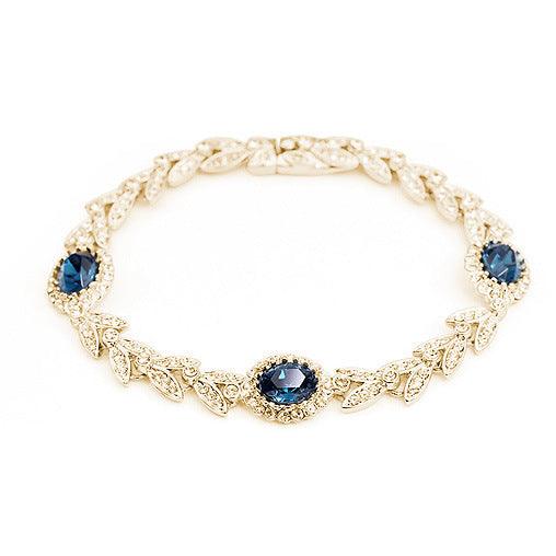 European And American Fashion Vintage Palace Style Olive Branch Crystal Bracelet - Super Amazing Store