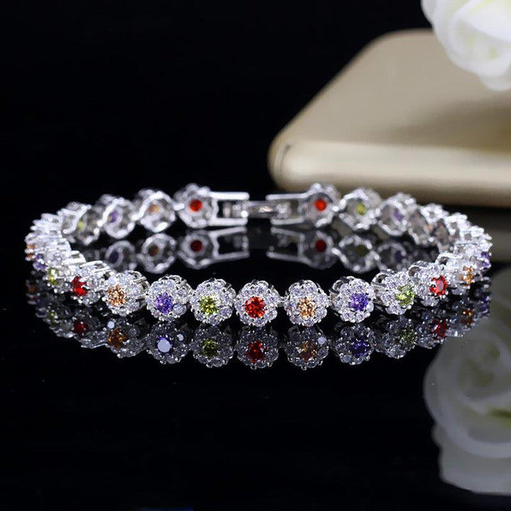 Zircon flower bracelet - Super Amazing Store