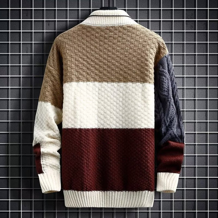 Men's Autumn And Winter Thickened Stitching Korean Style Trendy Sweater Super Amazing Store