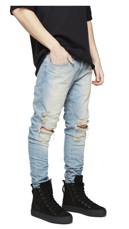 Men's ripped jeans-Super Amazing Store