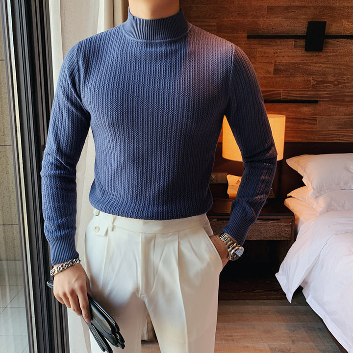 Fashion Collar Solid Color Sweater - Super Amazing Store