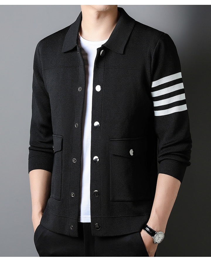 Men's Fashionable Jacket Knitwear Coat Q2