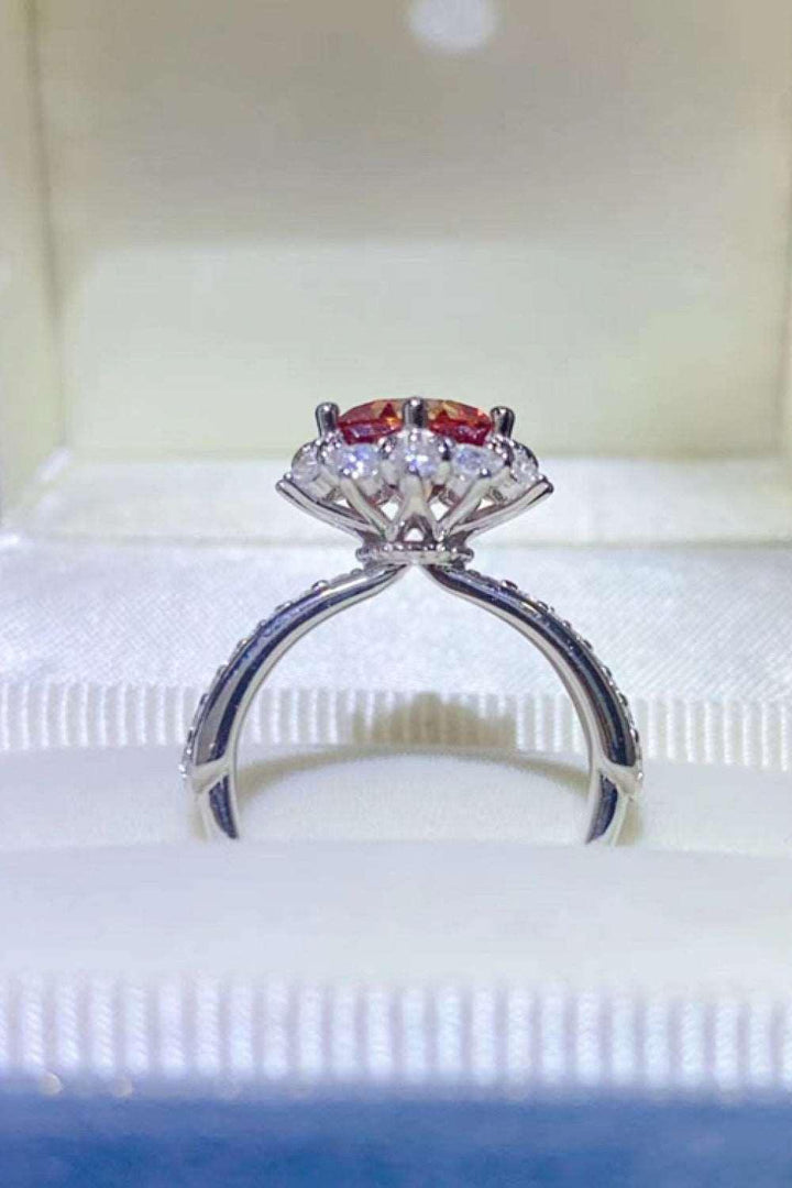 2 Carat Moissanite 925 Sterling Silver Halo Ring - Super Amazing Store