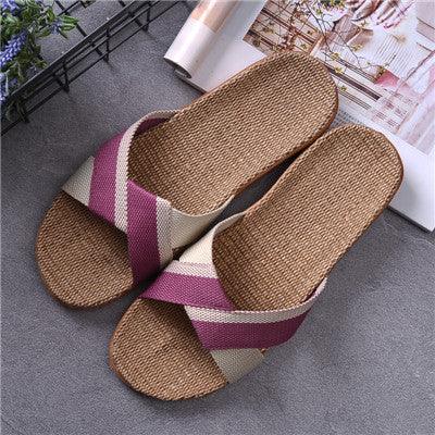 Non-slip home slippers and linen slippers - Super Amazing Store