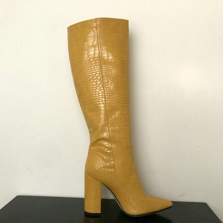 Large chunky high boots for women - Super Amazing Store