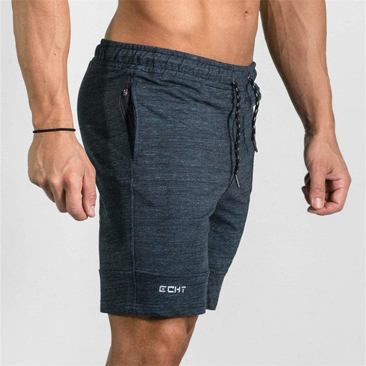 2021 Summer Men's Gyms Shorts Bodybuilding Clothing Men Fitness Zipper Pathwork Workout Cotton Shorts - Super Amazing Store