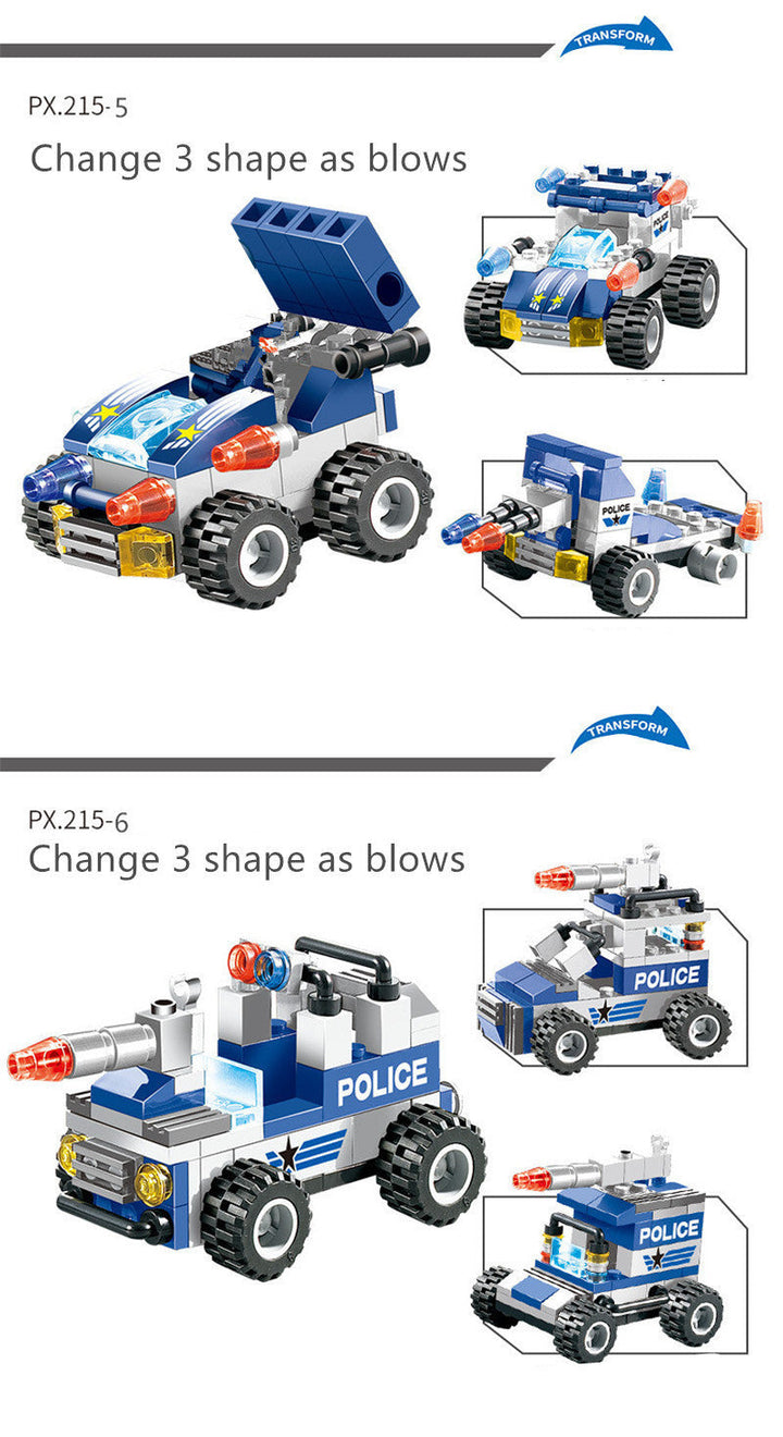 762Pcs Robot Car City Police Building Blocks Set Super Amazing Store