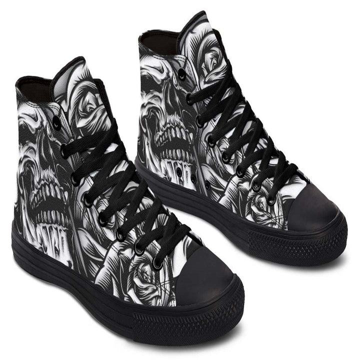 Printed Couple High-top Canvas Shoes - Super Amazing Store