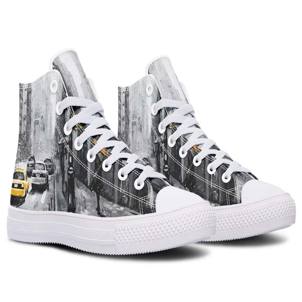 Printed Couple High-top Canvas Shoes - Super Amazing Store