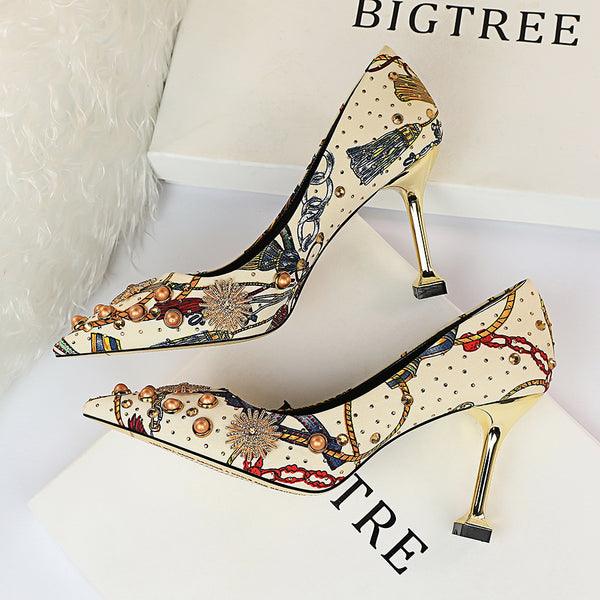 Stylish Printed High Heels - Super Amazing Store