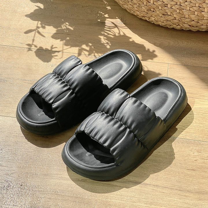 Women Home Shoes Bathroom Slippers Soft Sole Slides Summer Beach Shoes Q2