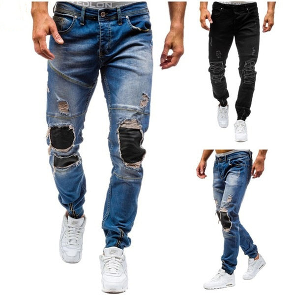 Men's ripped jeans-Super Amazing Store