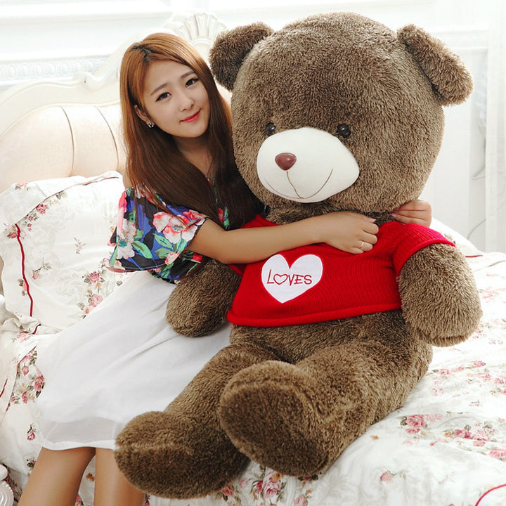 23inch to 78inch Giant unstuffed empty teddy bear bearskin coat soft big skin shell Semi-finished plush toys soft kid doll