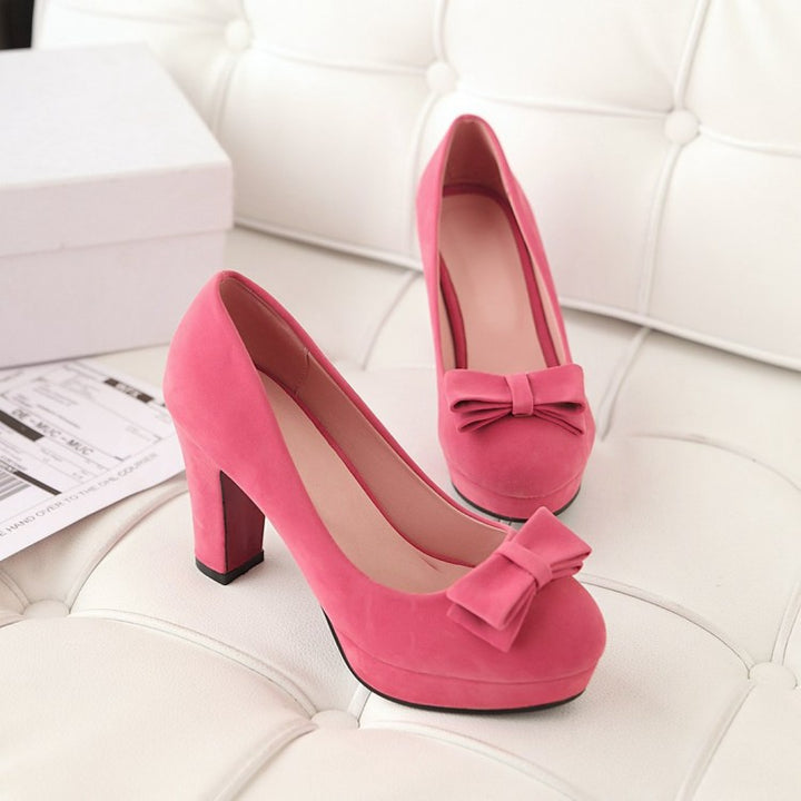 Platform Bow High Heels - Super Amazing Store