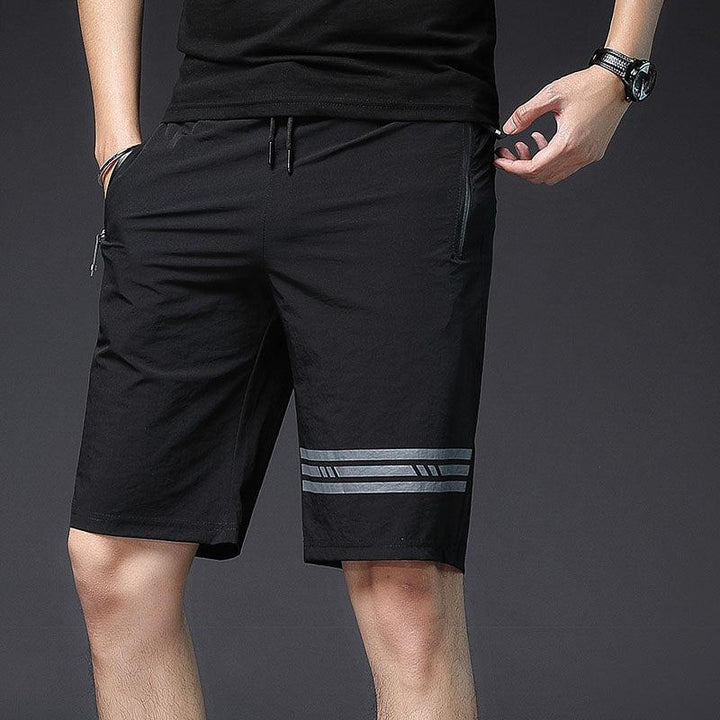 Zipper pocket short quick drying stretch pants for men - Super Amazing Store