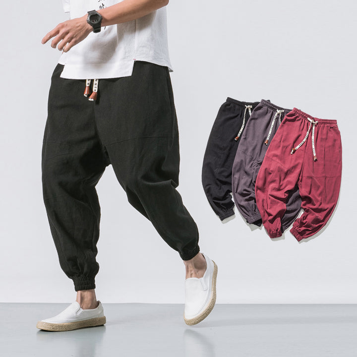 Men's Hip Hop Streetwear Gym Joggers Pants Drawstring Elastic Pockets Tapered Sweatpants-Super Amazing Store