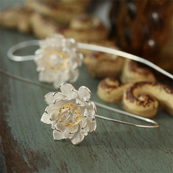 Hypoallergenic lotus earrings - Super Amazing Store