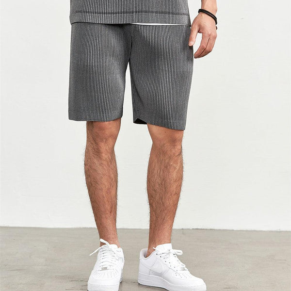 Thin Loose Casual Pants Pleated Elastic Waist Shorts For Men - Super Amazing Store