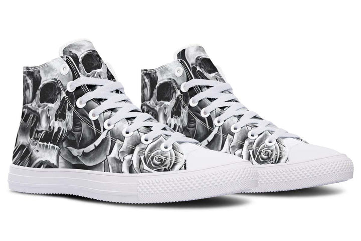 Printed Couple High-top Canvas Shoes - Super Amazing Store