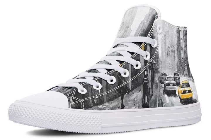 Printed Couple High-top Canvas Shoes - Super Amazing Store