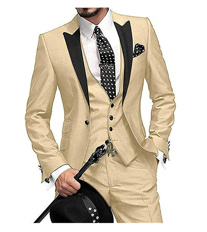 Men's Three-piece Suit Bridegroom Best Man Wedding Suit Men - Super Amazing Store