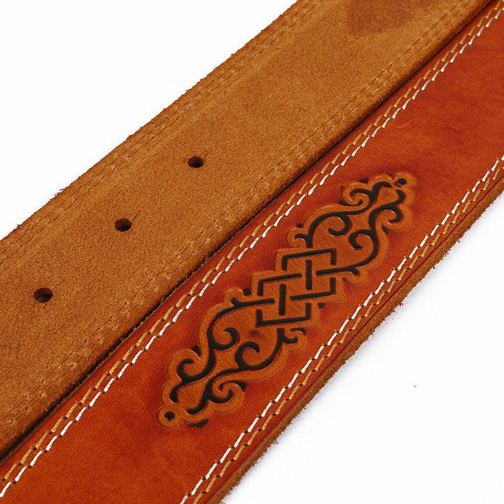 Auspicious Pattern Embossing Of Men's And Women's Belts - Super Amazing Store