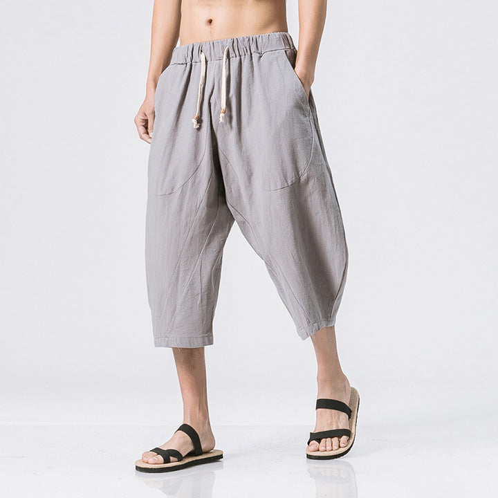 Chinese Style Cotton And Harem Pants-Super Amazing Store