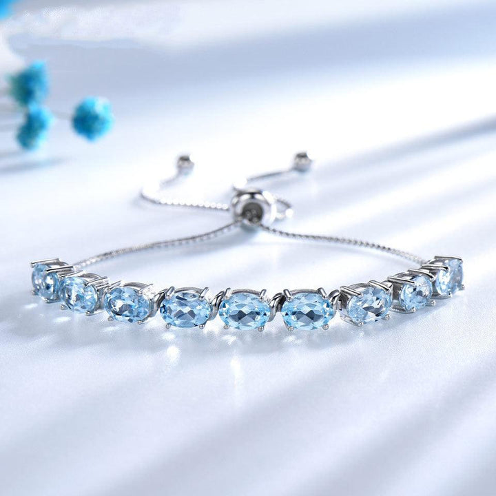 Topaz aquamarine bracelet - Super Amazing Store