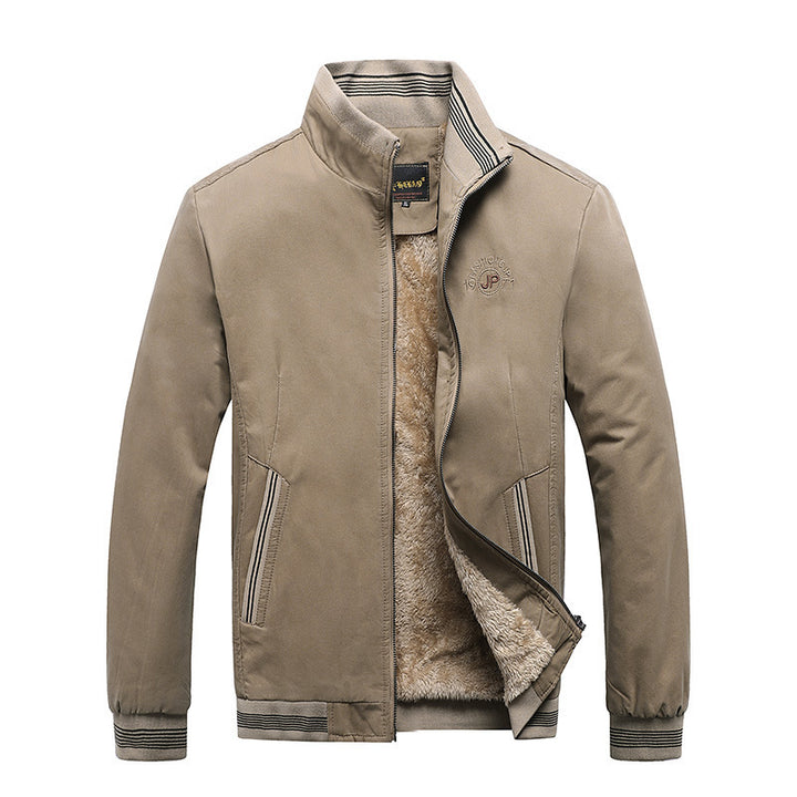 Men's jacket outdoor Plush warm coat for men Q2