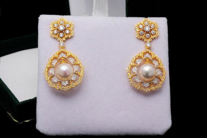 Light Luxury 925 Silver Gold Bead Earrings - Super Amazing Store