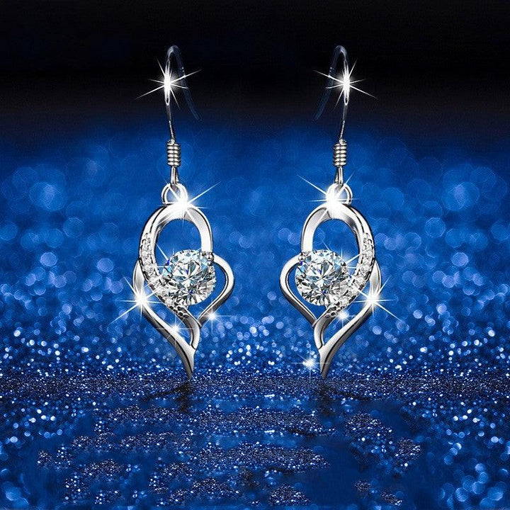 Sterling Silver Mosang Diamond Earrings For Women - Super Amazing Store