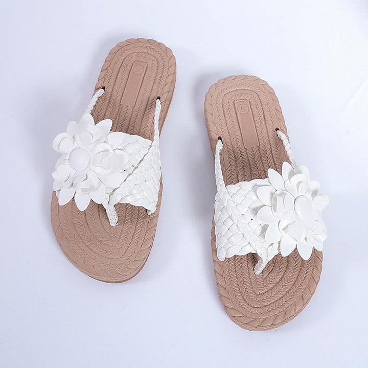 Flower Slippers Home Outdoor Sandals Beach Slippers - Super Amazing Store