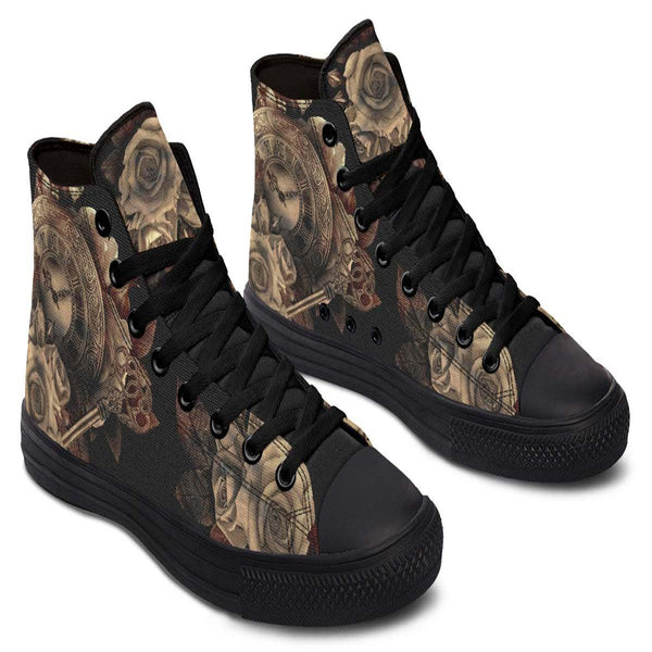 Printed Couple High-top Canvas Shoes - Super Amazing Store