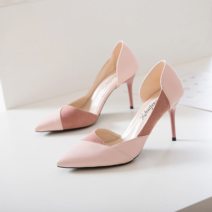 Side Stitching Low Heels - Super Amazing Store