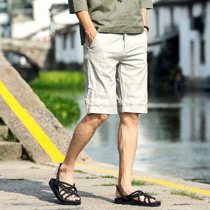 New linen shorts men - Super Amazing Store