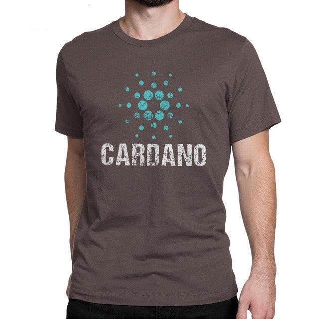 Cardano Ada Logo Cryptos Vintage T Shirts Men Cotton - Super Amazing Store