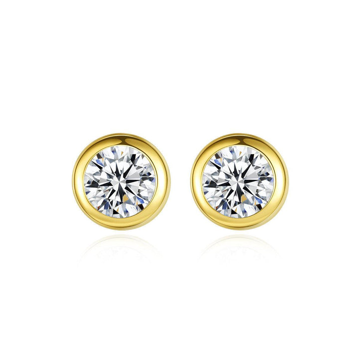 Wild earrings in 14K gold with zircon - Super Amazing Store