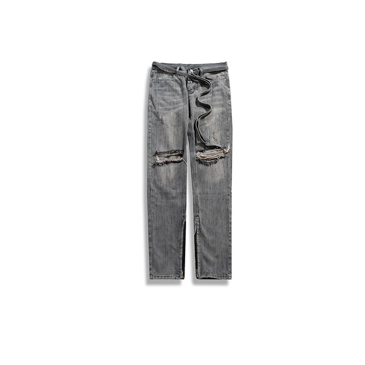 Zipper trousers jeans-Super Amazing Store