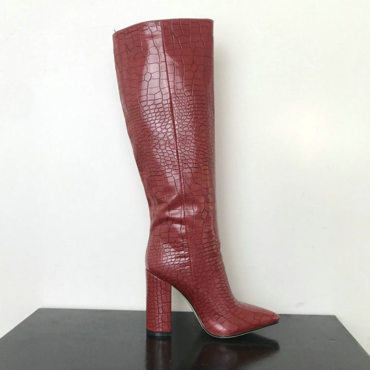 Large chunky high boots for women - Super Amazing Store