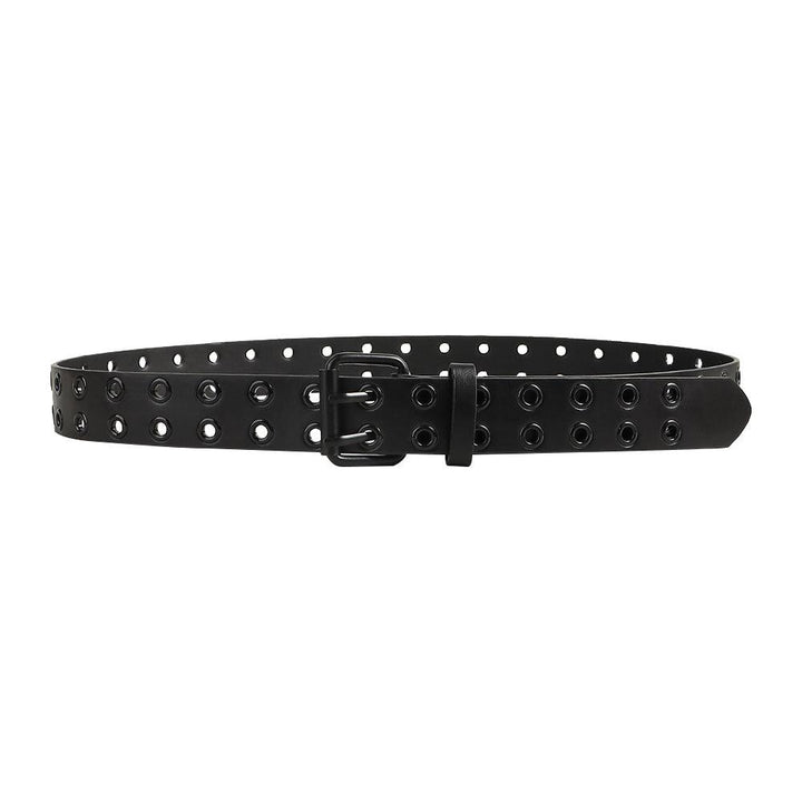 Men's And Women's Double-buckle Cutout Hip Hop Trend Metal Cutout Punk Belts - Super Amazing Store