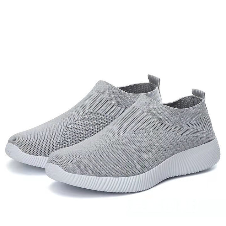 Flying Knit Sneakers Men's Mesh White Shoes Black Casual Sneakers - Super Amazing Store