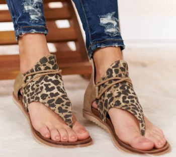 Zebra Printed Sandals For Women Q2