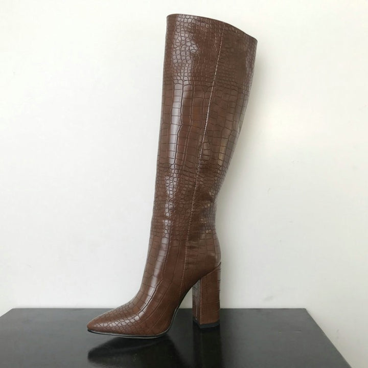 Large chunky high boots for women - Super Amazing Store