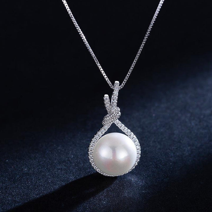 Elegant Natural Shell Pearls White Pearl Pendant Necklace - Super Amazing Store